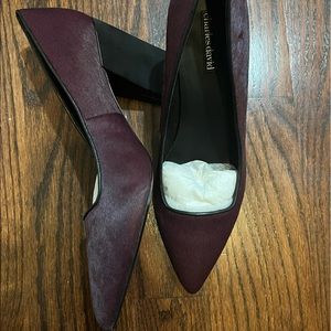 Charles David Dark Purple Fur Heels